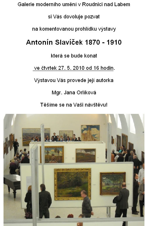 Komentovaná prohlídka - Antonín Slavíček