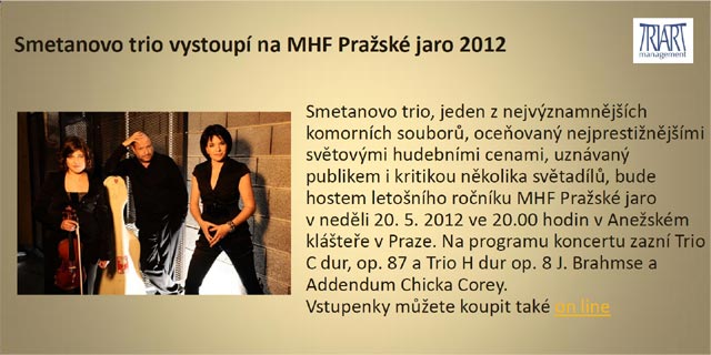 Smetanovo trio - Pražské jaro 2012