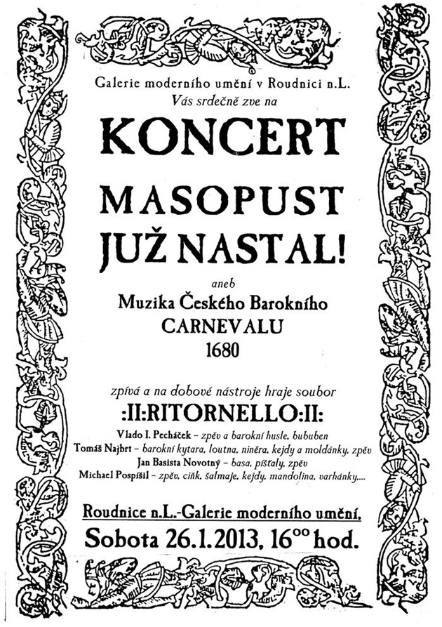 Koncert v GMU - Masopust juž nastal