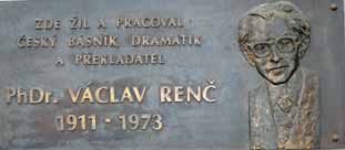 Ve vodochodech č. p. 5 se narodil Václav Renč