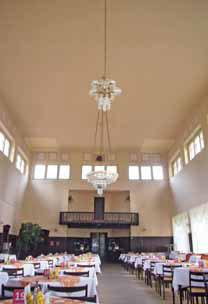 Hlavní sál pavilonu Dvorana - lázeňská jídelna