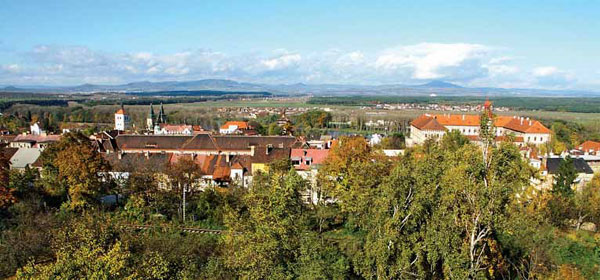 Celkový pohled na Roudnici nad Labem od jihu